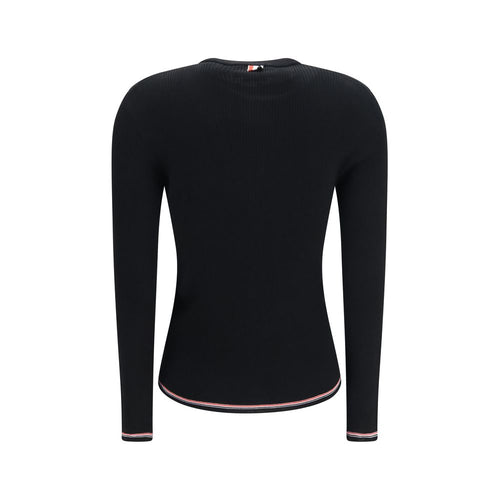 Black Merino Wool Cardigan