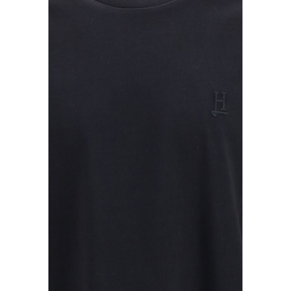 Premium Black Cotton Crew Neck T-Shirt