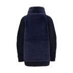 Merino Wool High-Neck Fur Jacket