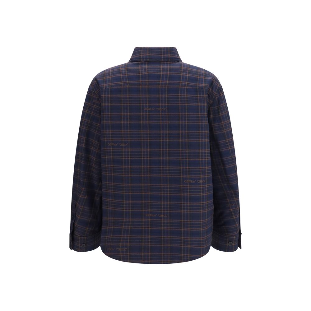 Oversized Padded Cotton Flannel Shirt
