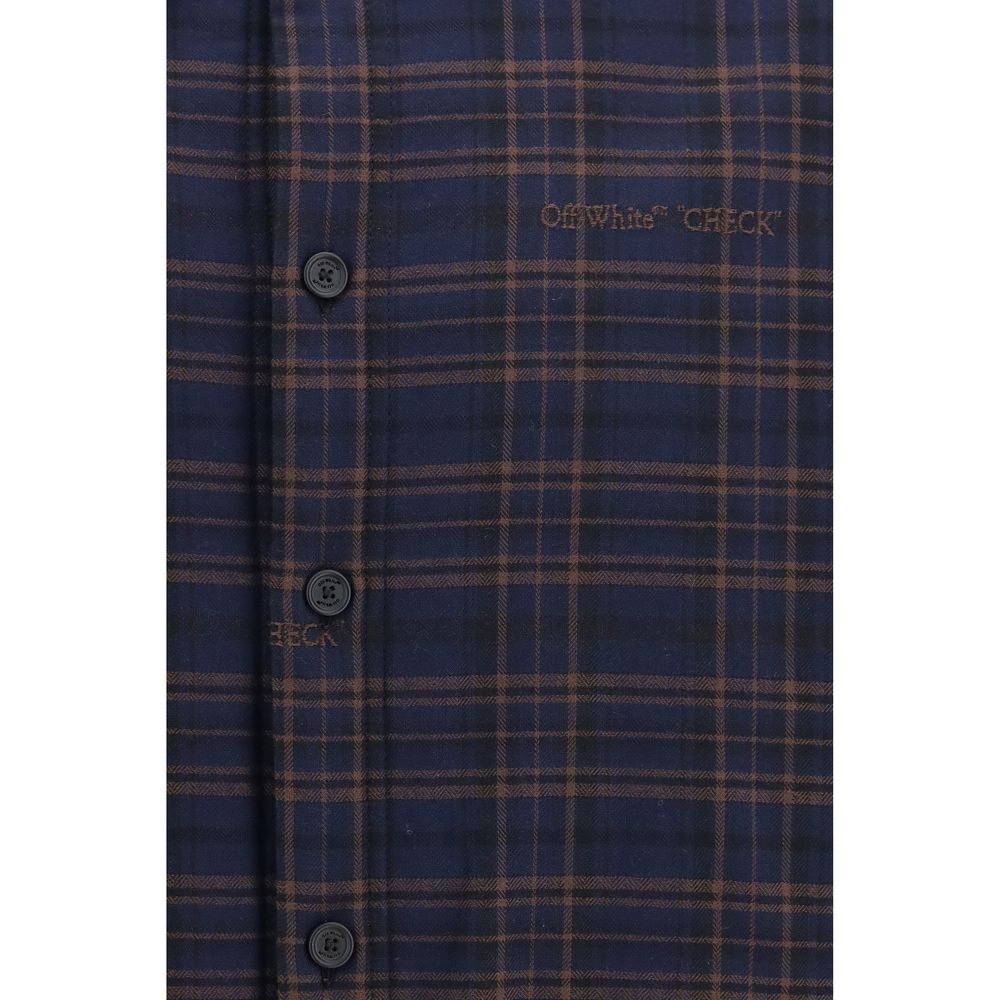 Oversized Padded Cotton Flannel Shirt
