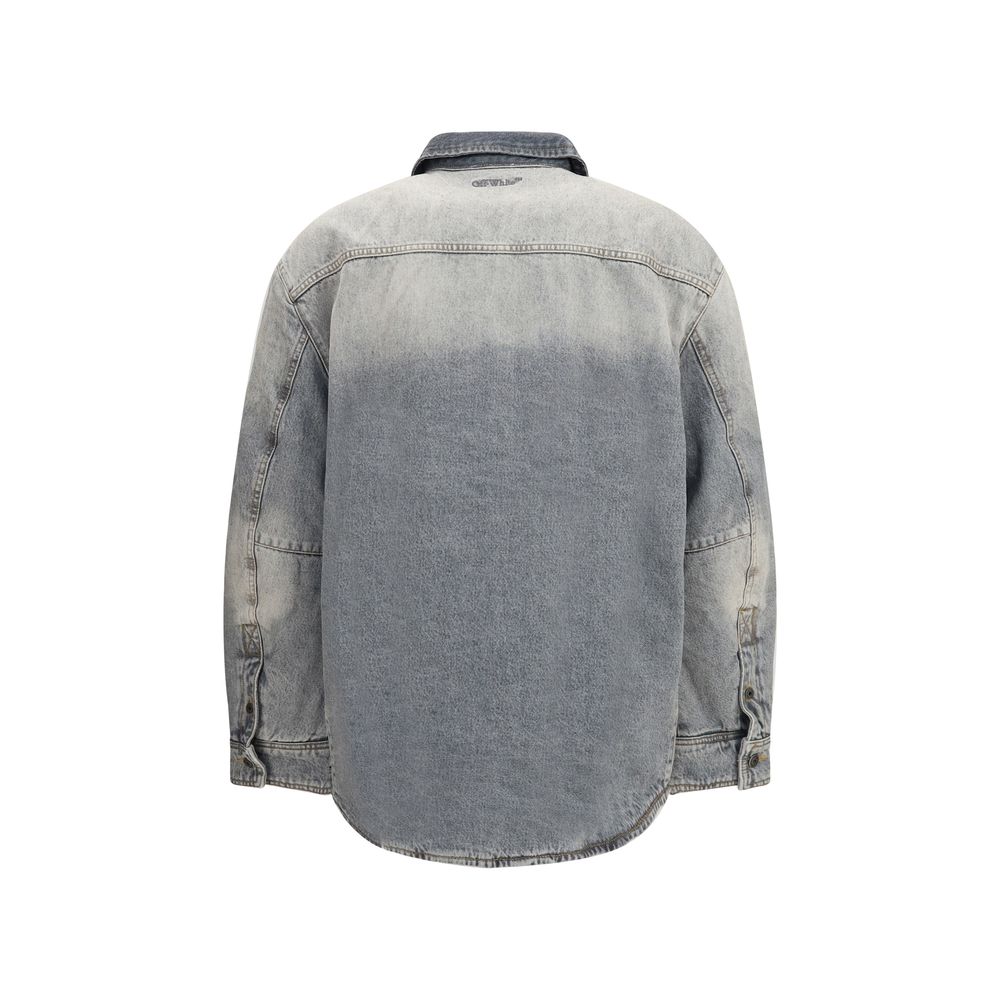 Oversized Gray Denim Workwear Jacket