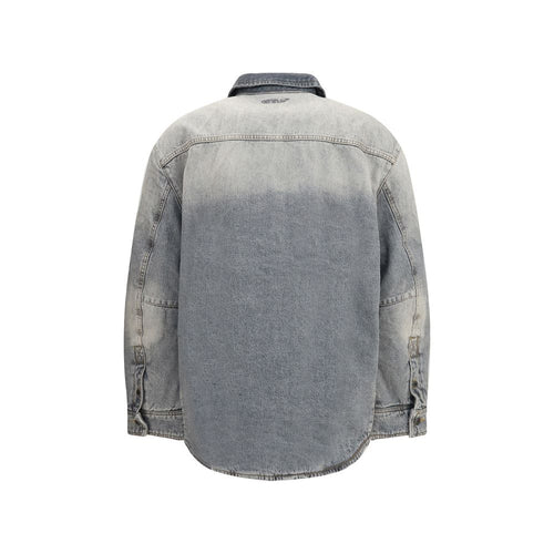 Oversized Gray Denim Workwear Jacket