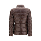 Brown Polyamide Goose Down Full-Length Jacket