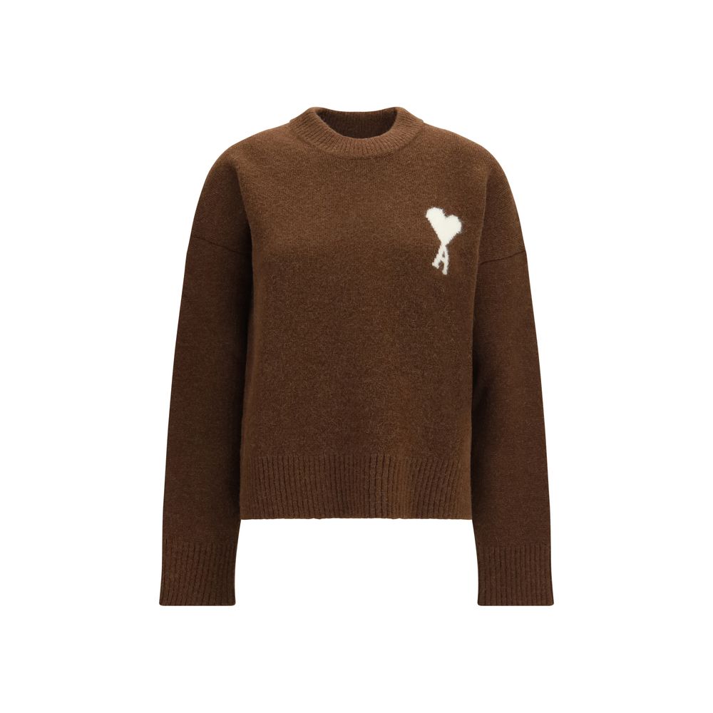 Brown Alpaca Vicugna Pacos Ami De Coeur Sweater
