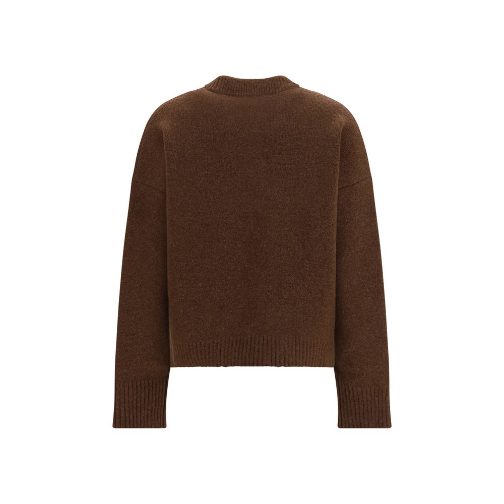 Brown Alpaca Vicugna Pacos Ami De Coeur Sweater