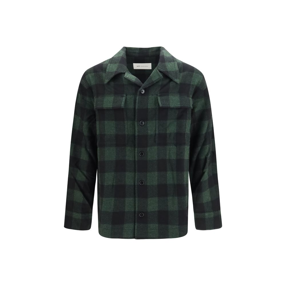 Bicolor Merino Wool Shirt