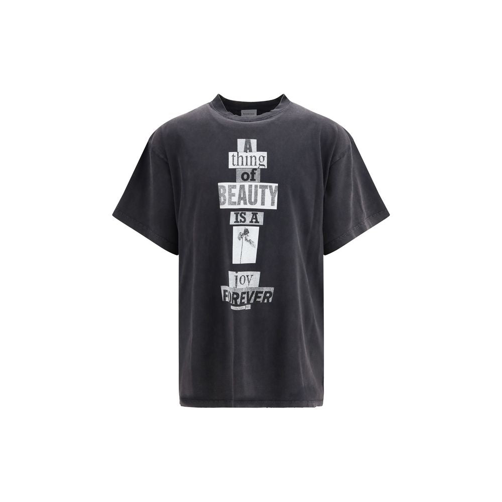 Oversized Gradient-Print Cotton T-Shirt