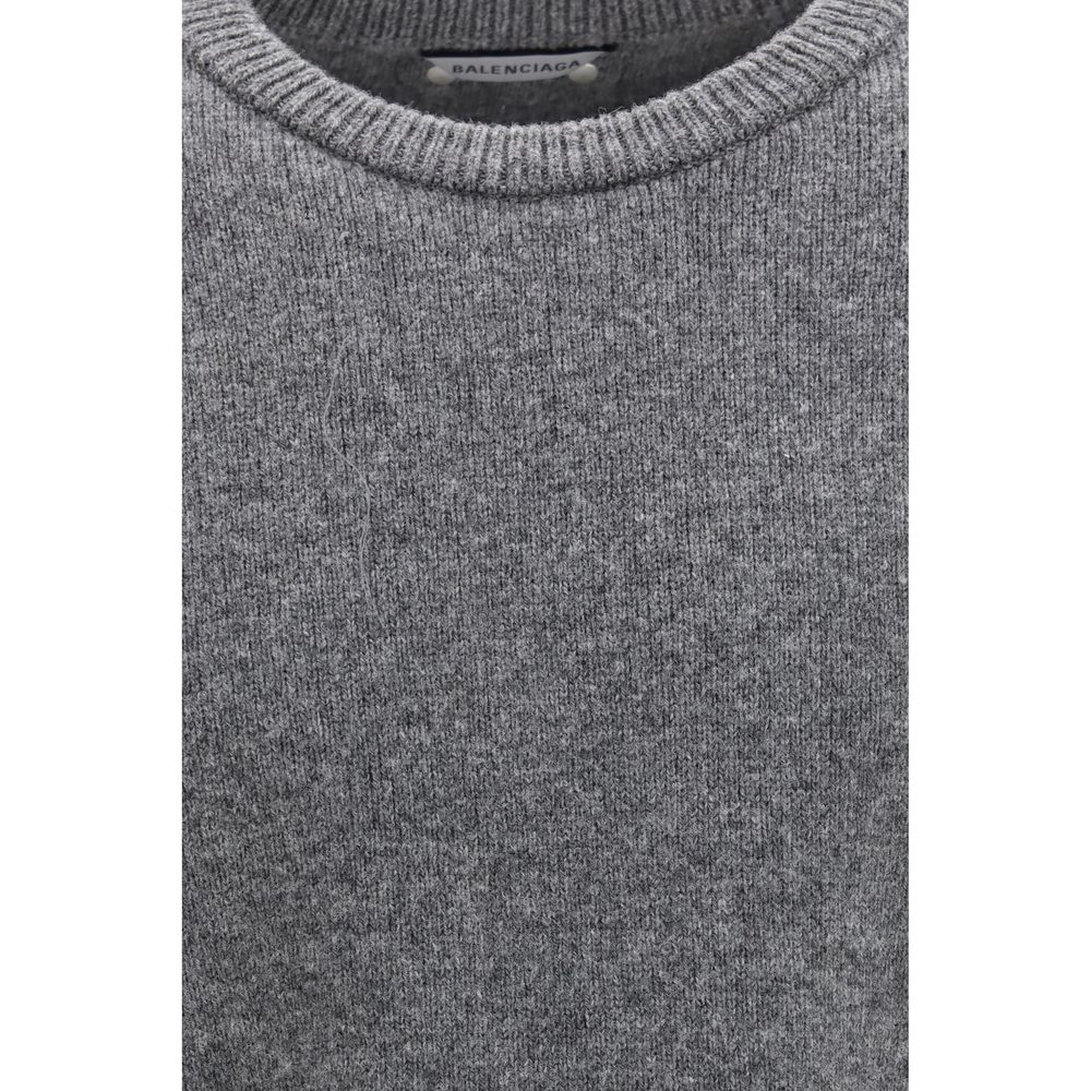 Oversized Merino Wool Crewneck Sweater