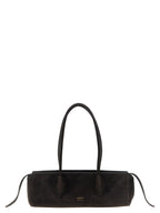 Brown Calfskin Donna Shoulder Bag