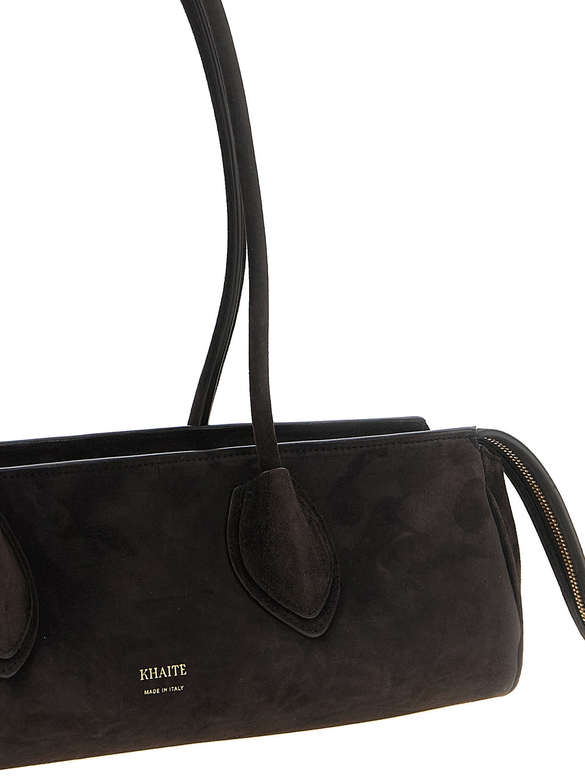 Brown Calfskin Donna Shoulder Bag