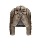 Brown Faux Fur Quantum Jacket