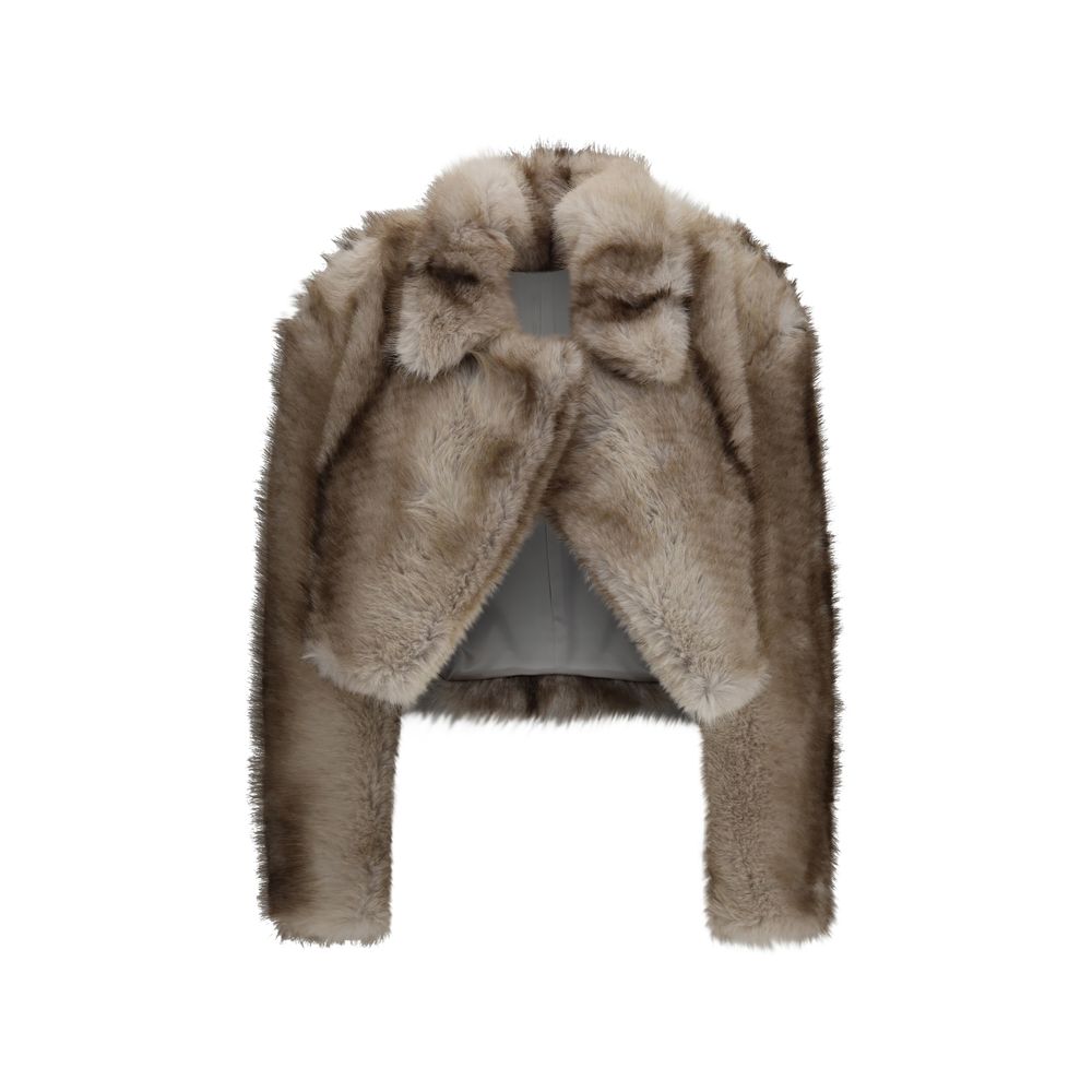 Brown Faux Fur Quantum Jacket