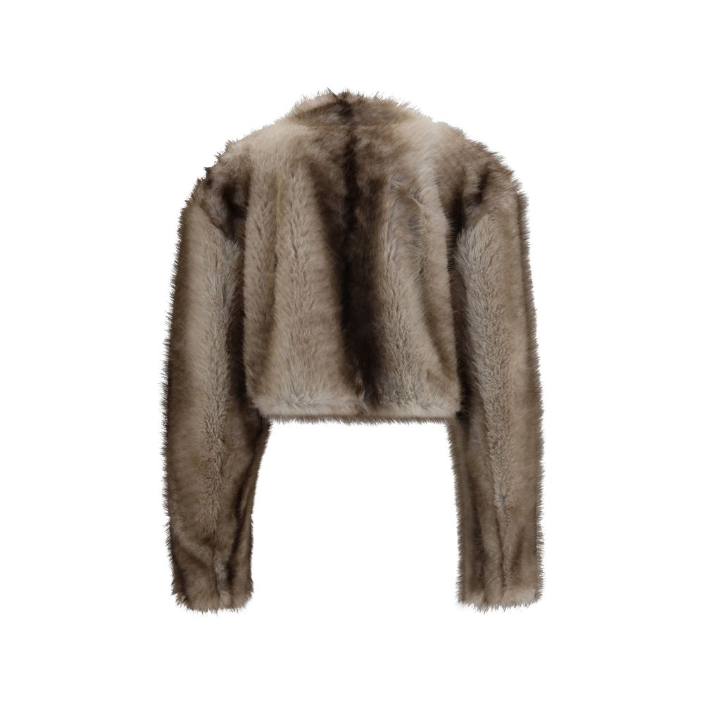 Brown Faux Fur Quantum Jacket