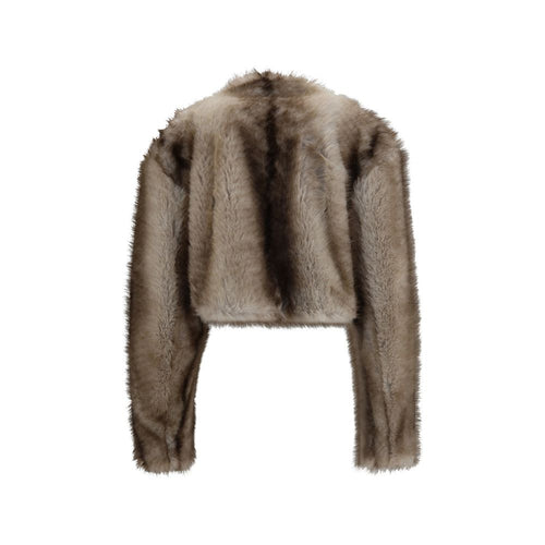 Brown Faux Fur Quantum Jacket