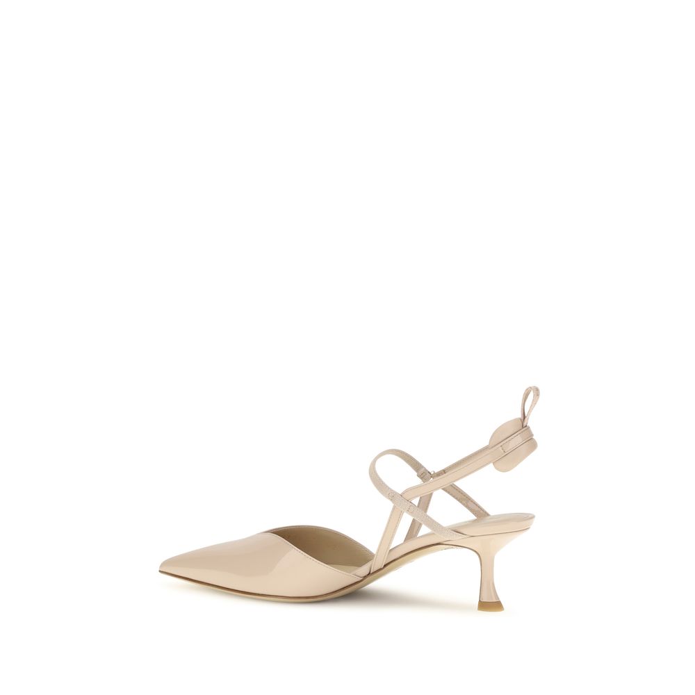Patent Leather Colibrì Slingback Pumps