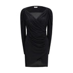 Viscose Draped Jersey Mini Dress