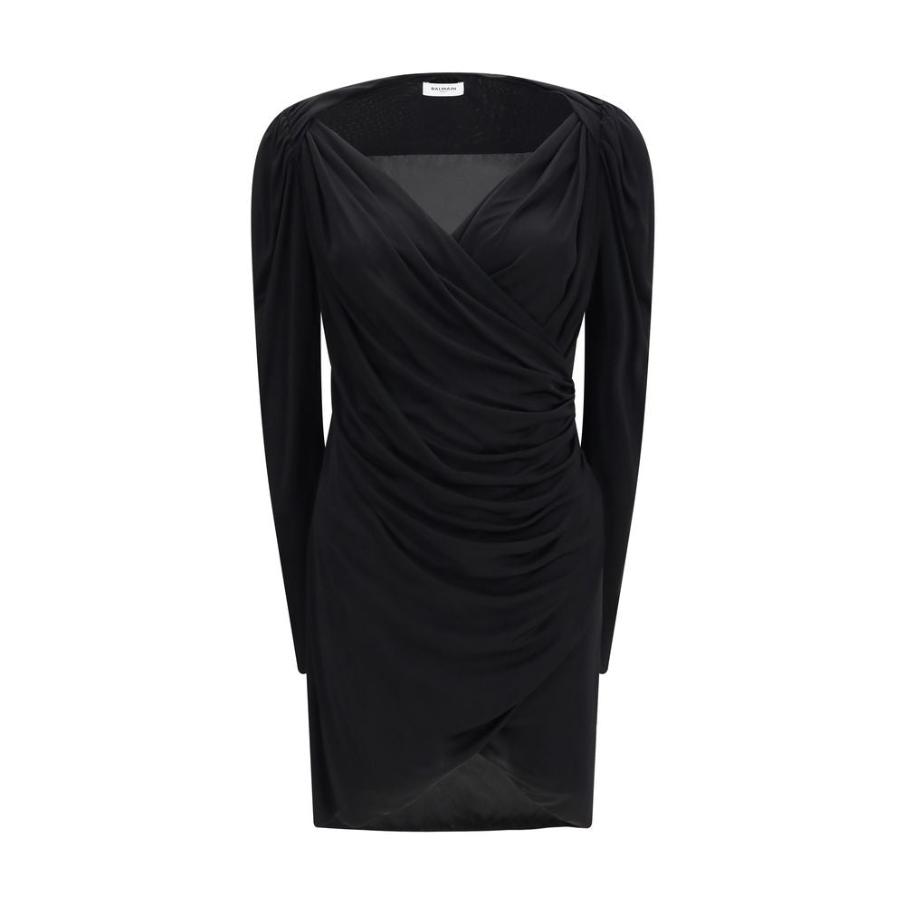 Viscose Draped Jersey Mini Dress