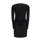 Viscose Draped Jersey Mini Dress