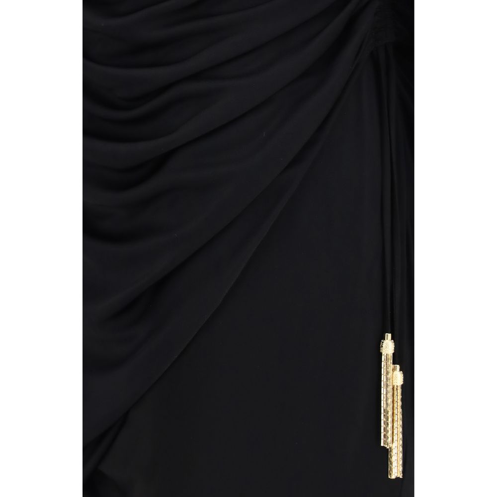 Viscose Draped Jersey Mini Dress