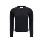 Black Wool and Cashmere Crewneck Sweatshirt