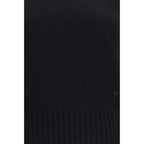 Black Wool and Cashmere Crewneck Sweatshirt