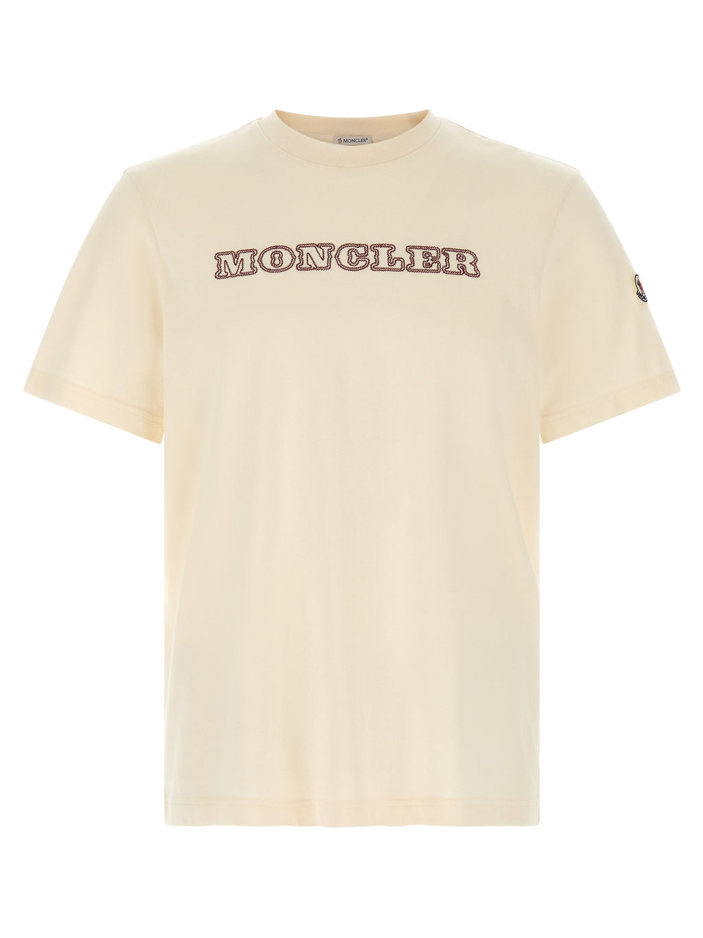 Ivory Cotton Jersey Crewneck T-Shirt