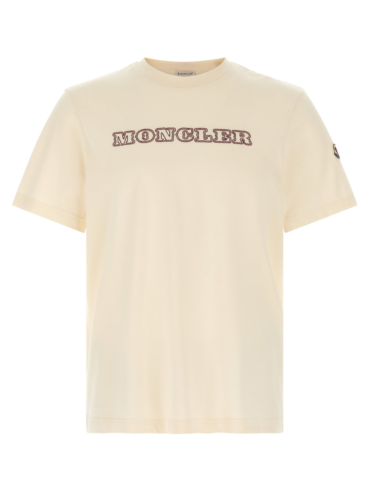 Ivory Cotton Jersey Crewneck T-Shirt