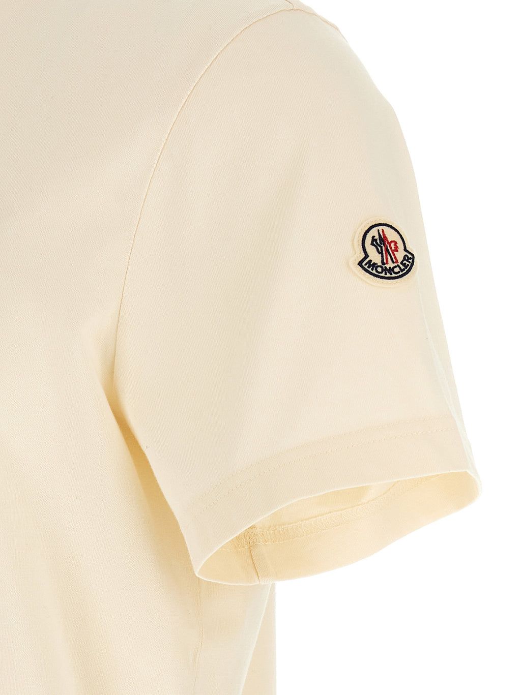 Ivory Cotton Jersey Crewneck T-Shirt
