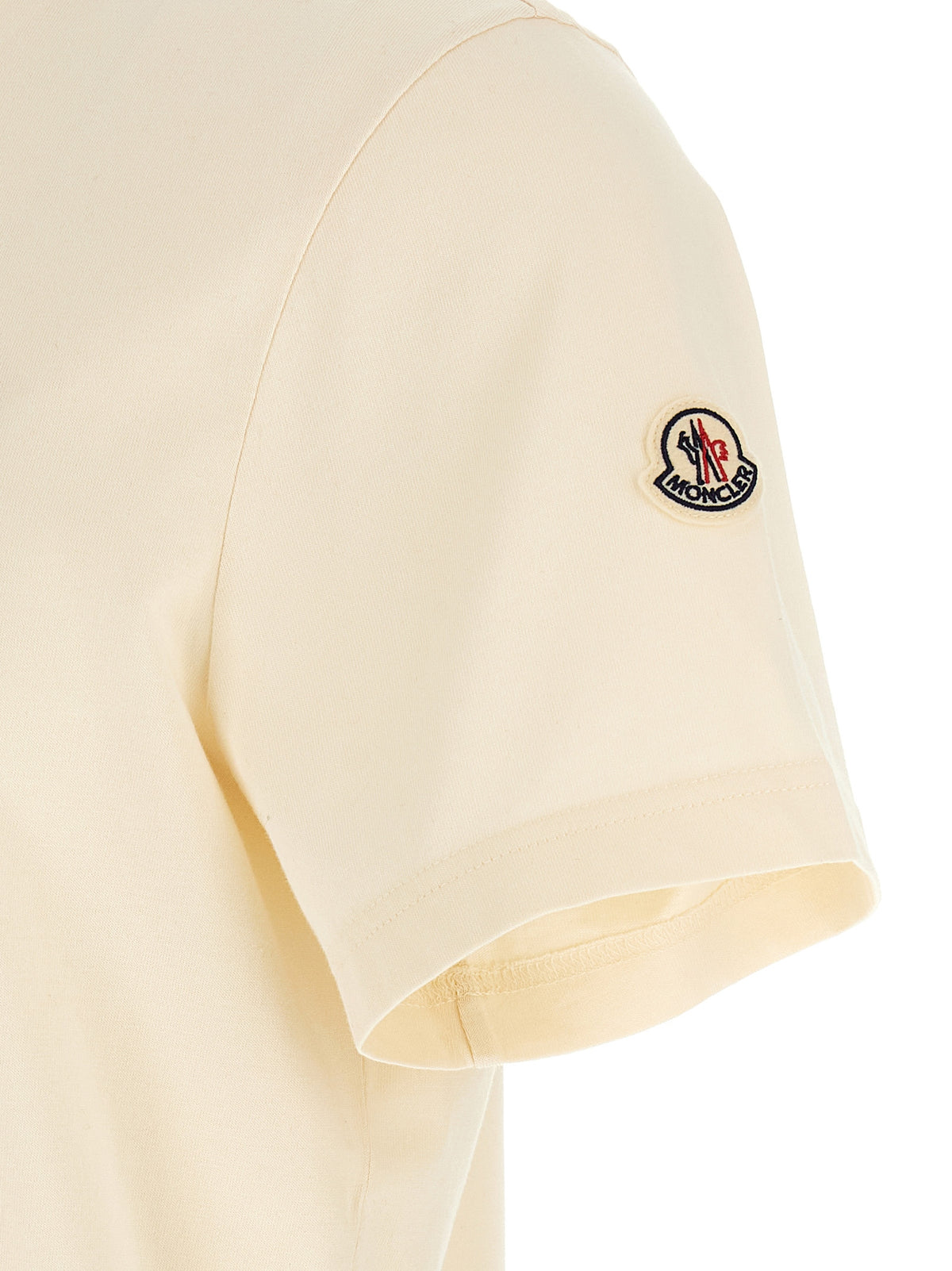 Ivory Cotton Jersey Crewneck T-Shirt