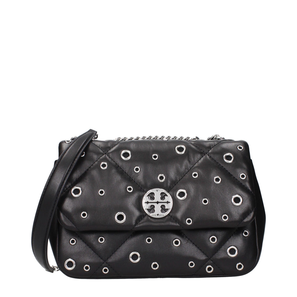 Black Leather Crossbody Bag