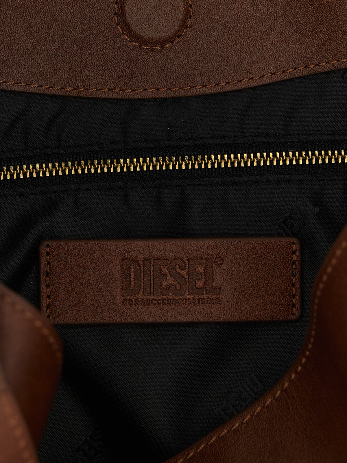 D-One Medium Chestnut Cowhide Hobo Handbag