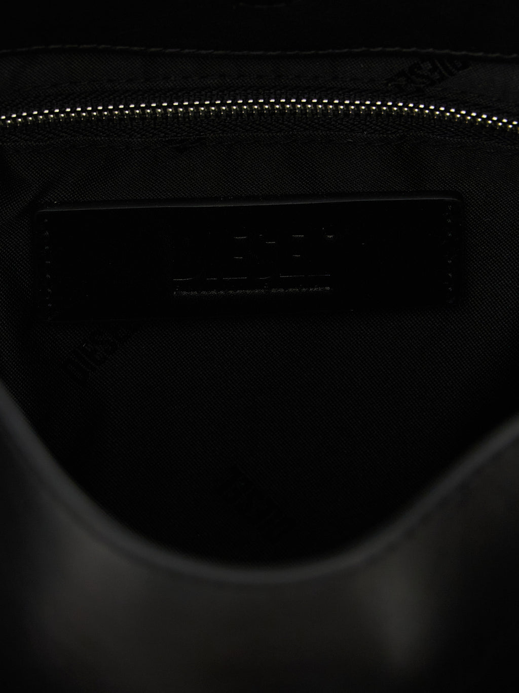 Small Black Treated Cowhide D-One Handbag