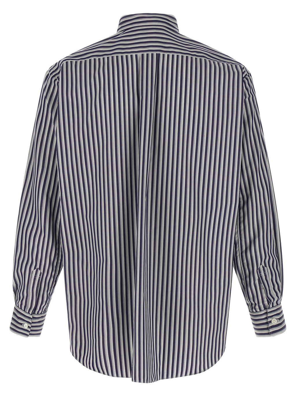 Navy Stripe Cotton Shirt