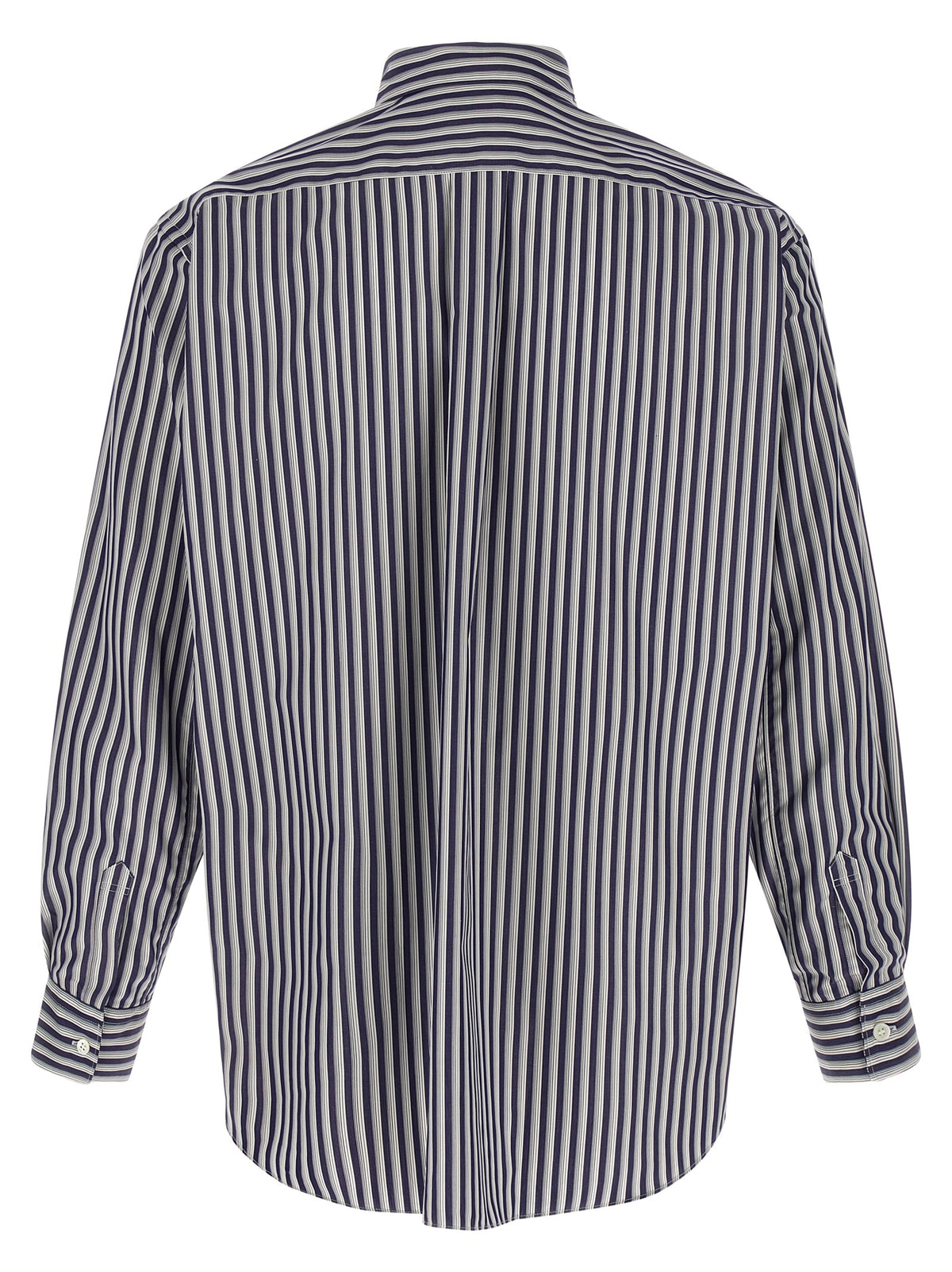 Navy Stripe Cotton Shirt