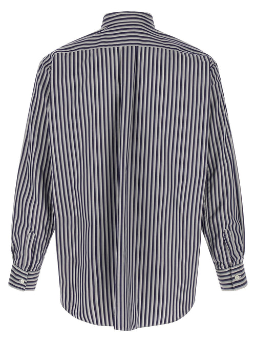 Navy Stripe Cotton Shirt