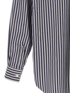 Navy Stripe Cotton Shirt