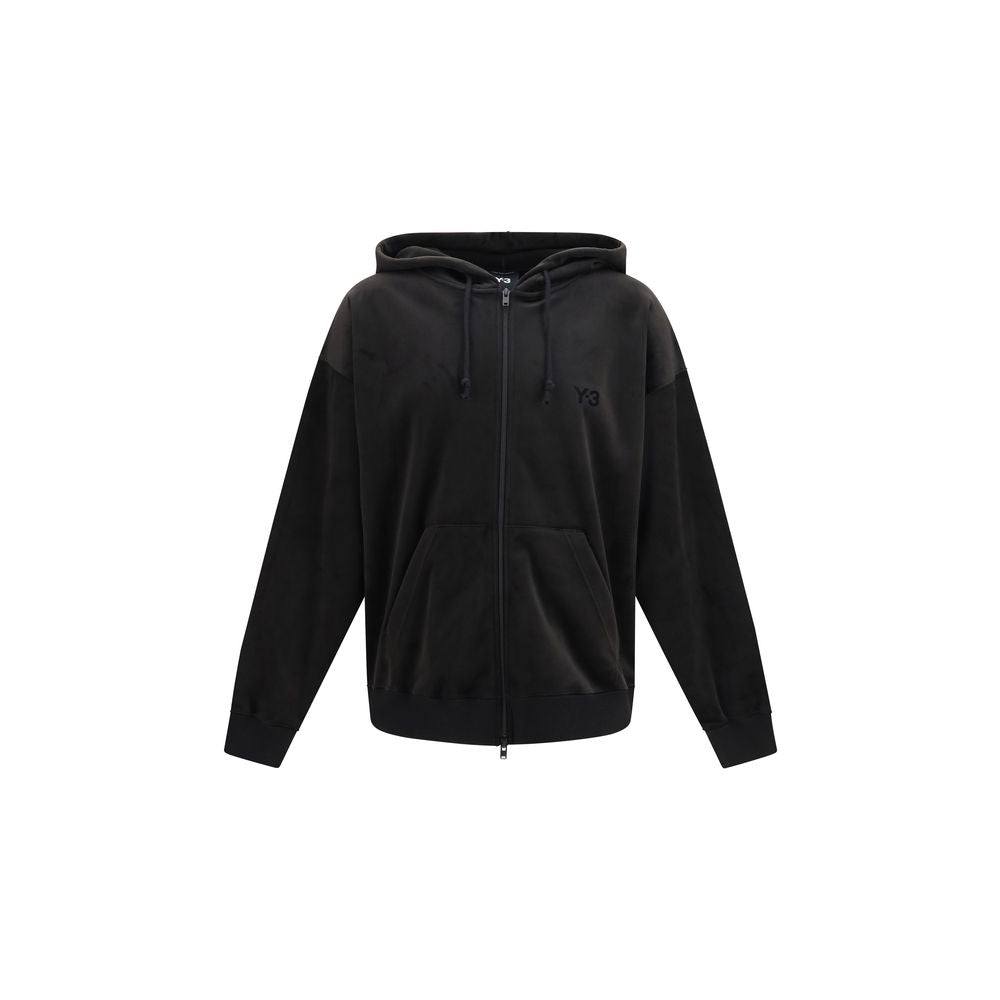 Oversized Corduroy Zip‑Up Hoodie