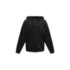 Oversized Corduroy Zip‑Up Hoodie