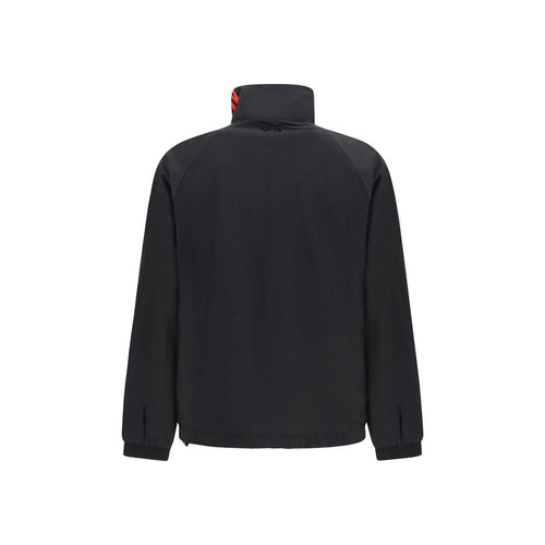 Nylon Gradient 3‑Stripes Oversized Sweatshirt