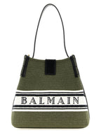 Bicolor Cotton Bucket Bag