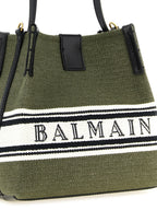 Bicolor Cotton Bucket Bag