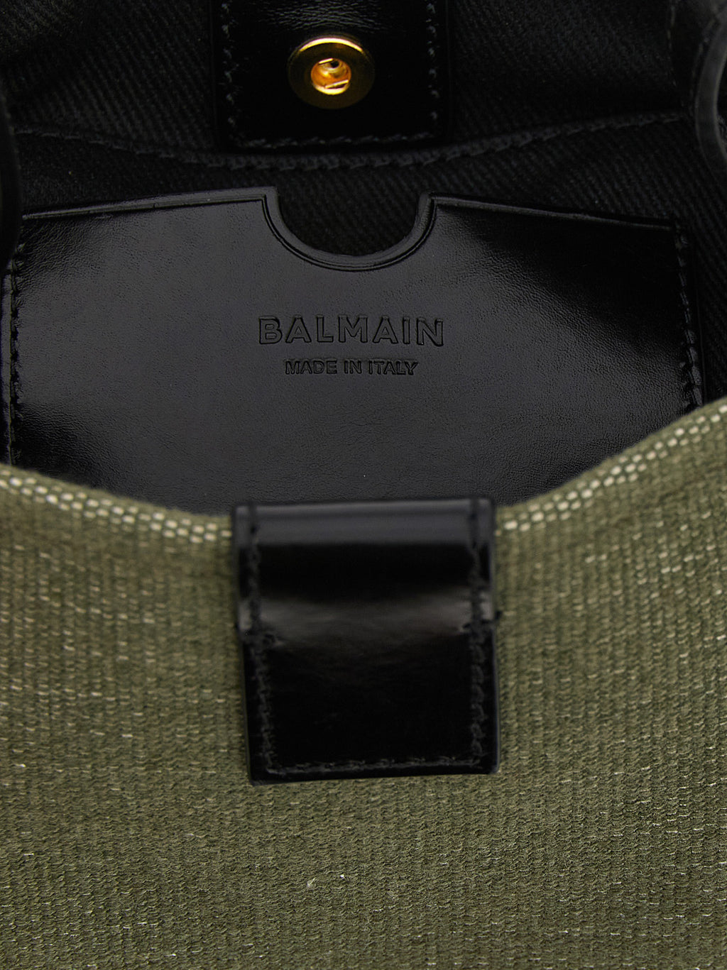 Bicolor Cotton Bucket Bag