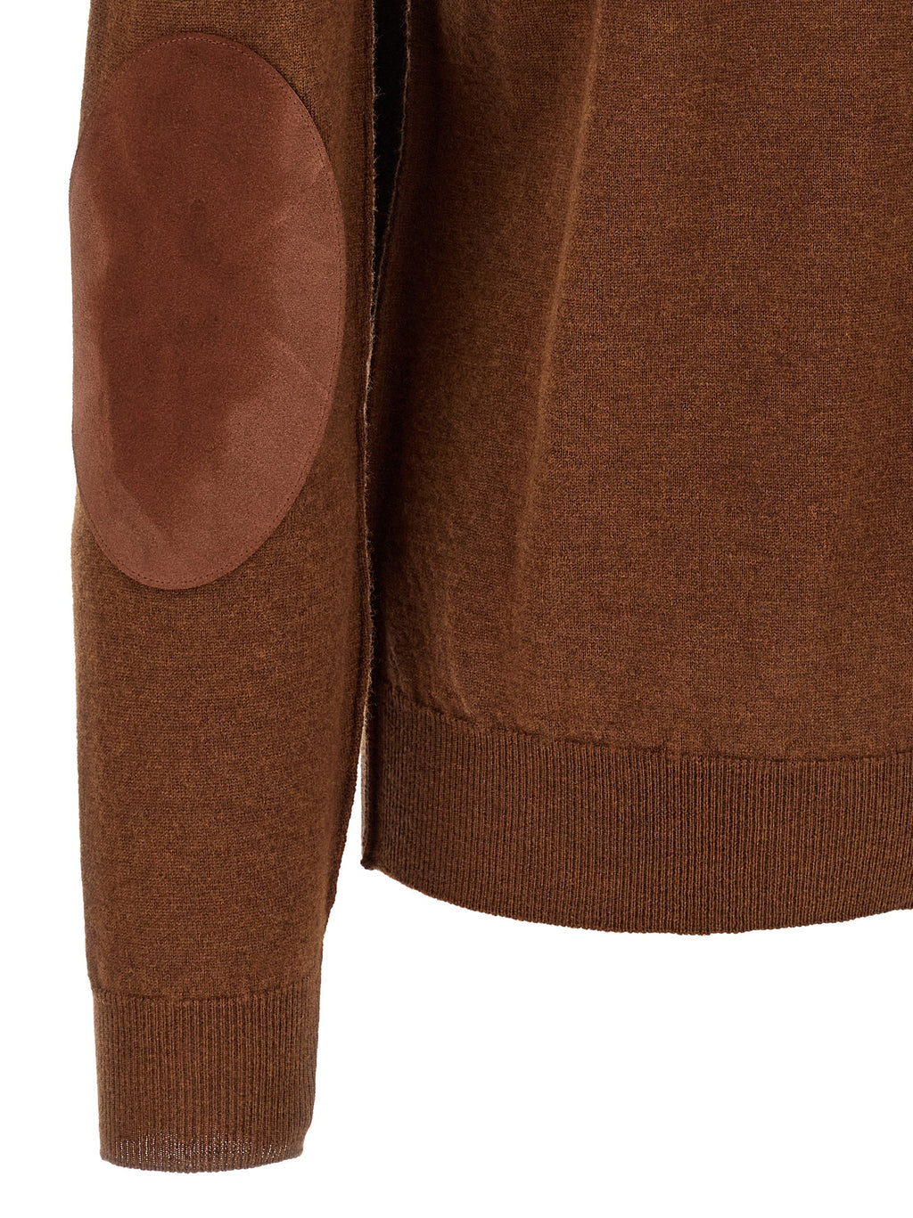 Wool Two‑Tone Cardigan
