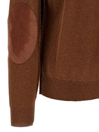 Wool Two‑Tone Cardigan