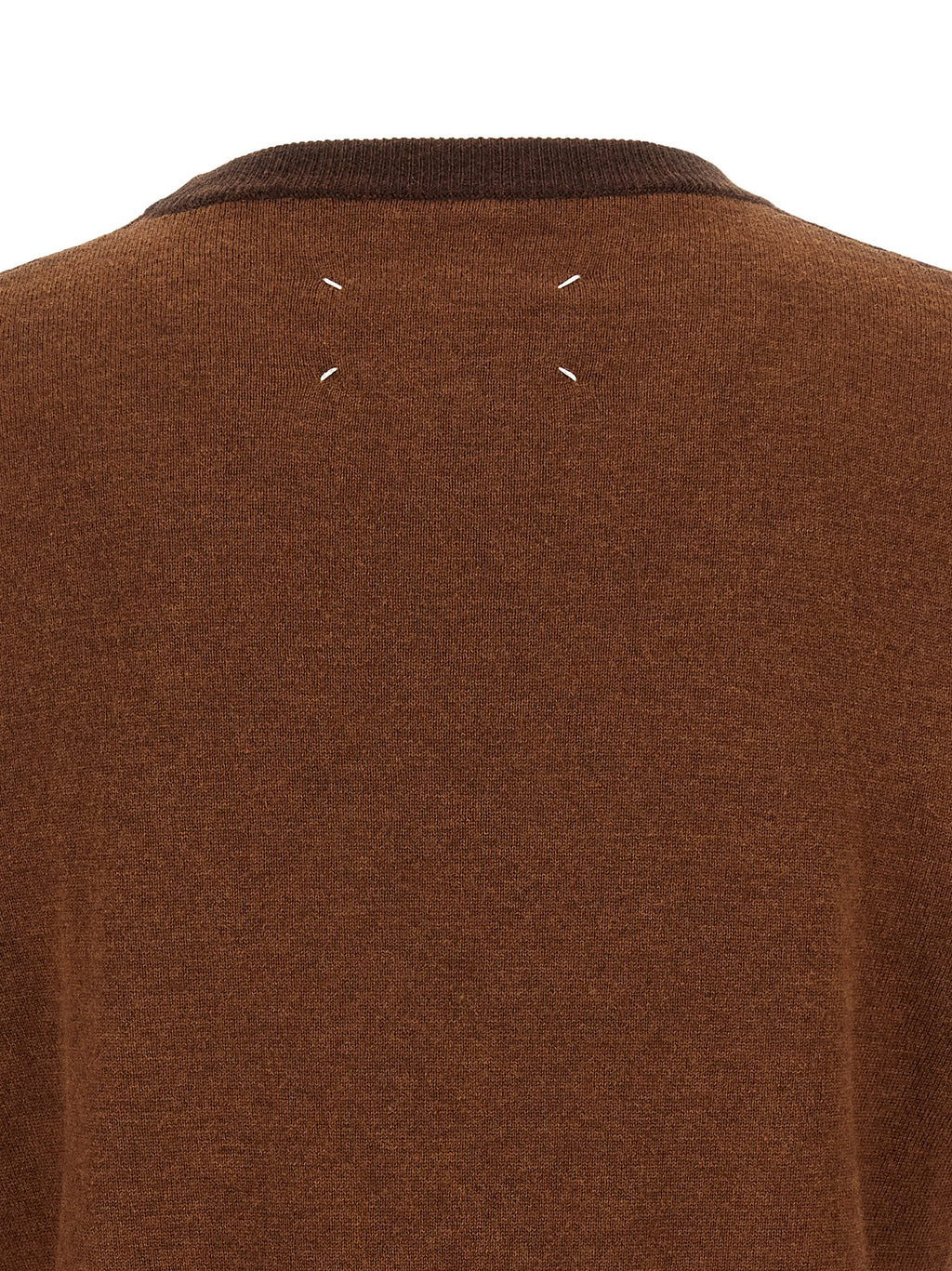 Wool Two‑Tone Cardigan