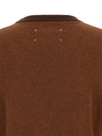 Wool Two‑Tone Cardigan