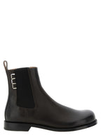 Brown Calfskin Chelsea Boots
