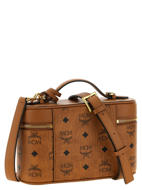Aren Cognac-Coated Canvas & Fine Nappa Leather Crossbody Bag