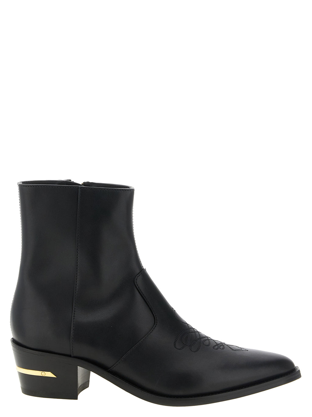 MA Ryder Black Calfskin Ankle Boots